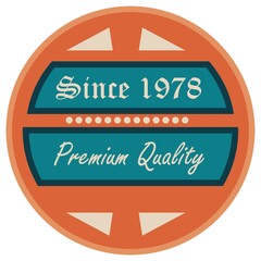 vintage quality label
