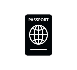 Passport icon vector logo design template