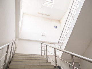 emergency exit , interior  Staircase in modern modern building