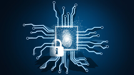 security data code digital concept .3D illustration