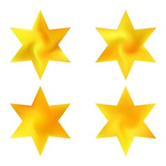 Collection of hexagram mesh backgrounds.