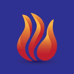 Naklejka premium fire flame