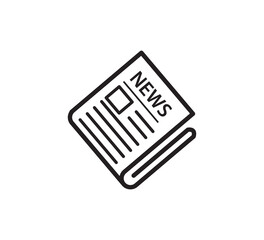 News icon vector logo design template