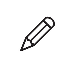 Fototapeta premium Pencil icon vector logo design template