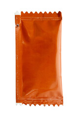 sauce sachet package isolated on white background