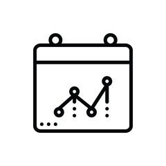Meeting Business Calendar Icon Logo Vector Isolated. Marketing and Growth Icon Set. Editable Stroke and Pixel Perfect.