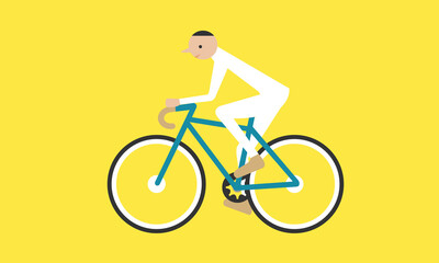 Cyclist Illustration 