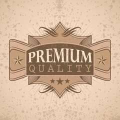 Obraz premium vintage quality label