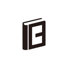 letter b book education symbol geometric logo vector © ismanto