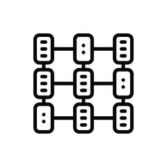 Server Icon Logo Vector Isolated. Marketing and Growth Icon Set. Editable Stroke and Pixel Perfect.