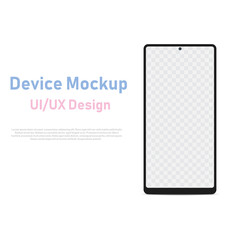 Smartphone template for infographics or presentation UI design interface. Vector.