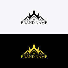 Home king luxury logo vector designs