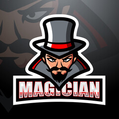 Magician mascot esport logo design