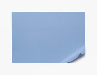sheet of paper isolated on white
