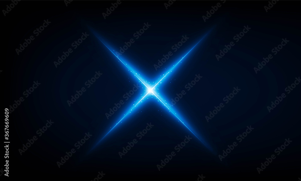 Poster abstract technology vector background with lights lines and text i design in frame, dark backdrop wi