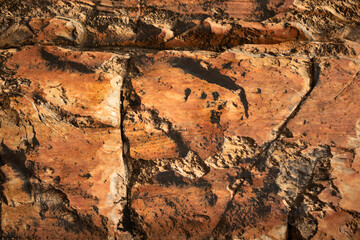 Amazing texture in these rocks that has in the waterfal