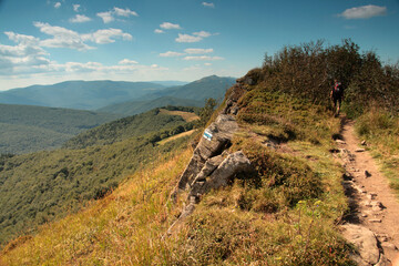 Path through the Bieszczady Mountains.