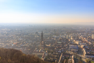 City Freibug im Breisgau, aerial view