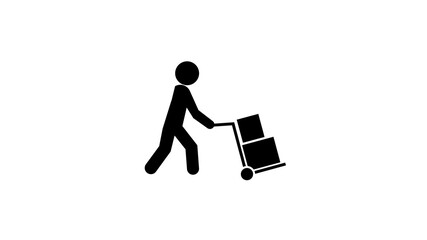 Tourist. man with a suitcase illustration 