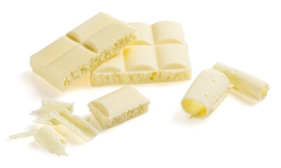 White Chocolate Blocks and Curls