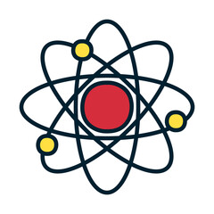 atom icon image, fill and line style