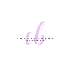 C B CB Initial handwriting and signature logo design with circle. Beautiful design handwritten logo for fashion, team, wedding, luxury logo.