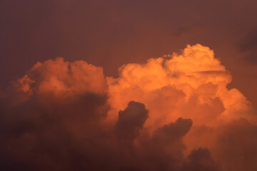 fire in the clouds