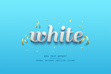 3D text effect with white writing on a light blue background.