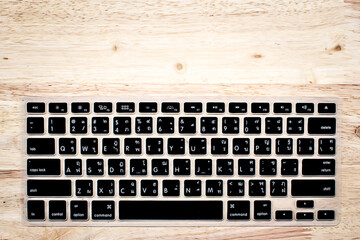 Silicone keyboard protects the keyboard on wooden floors.