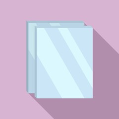 Windows glass icon. Flat illustration of windows glass vector icon for web design