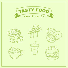 vector illustration of fast food
