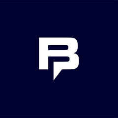 B & P letters Joint logo icon vector template for corporate logo and business card design.
