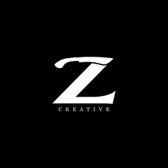 Machete concept simple flat Z letter logo design