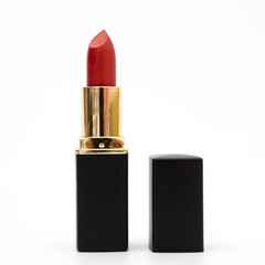 Fototapeta na wymiar red lipstick isolated on white
