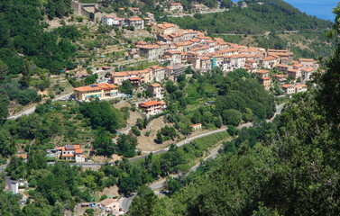 Fototapeta na wymiar Aerial view of Marciana