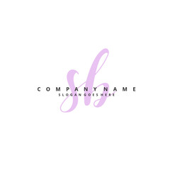 S B SB Initial handwriting and signature logo design with circle. Beautiful design handwritten logo for fashion, team, wedding, luxury logo.