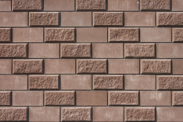 Fence of cement blocks. Background and texture