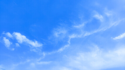 Fototapeta premium blue sky with beautiful natural white clouds