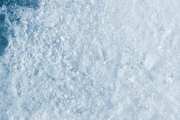 Obraz premium Ice frost natural background, covered with white hoarfrost crystals.