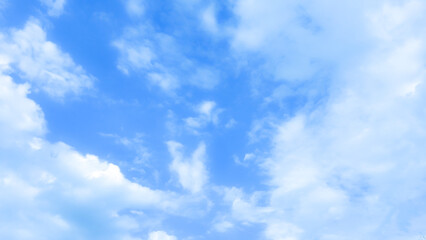 blue sky with beautiful natural white clouds