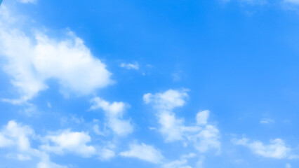 blue sky with beautiful natural white clouds