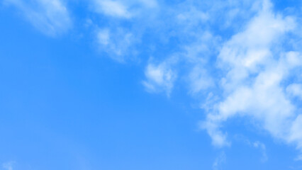 blue sky with beautiful natural white clouds