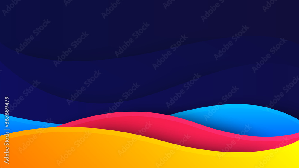 Aufkleber wave background. digital frequency stripe. waved lines for brochure and flyer design. dynamic liquid