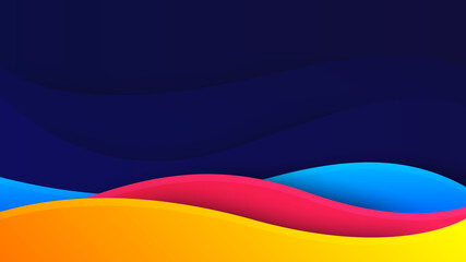 Wave background. Digital frequency stripe. Waved lines for brochure and flyer design. Dynamic liquid wave. Curved wavy line. Vector gradient background