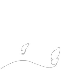 Butterfly fly animal background. Vector illustration