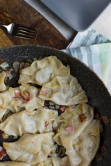 Pierogi - traditional Polish dish.