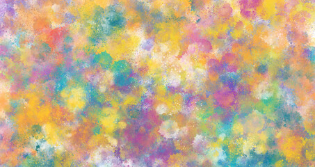 Abstract watercolor splatter brush digital art painting soft focus for texture background