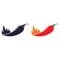 Hot Chili vector icon illustration