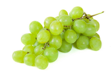 Tasty juice Grapes branch isolated on white background