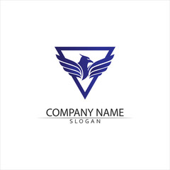 Falcon Logo Template vector